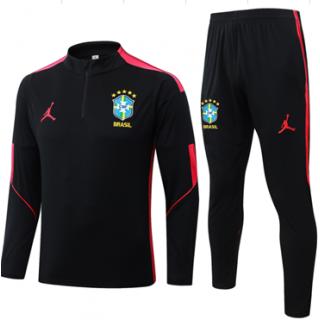 Chándal Brasil 2026 (Black I Half Zipper)